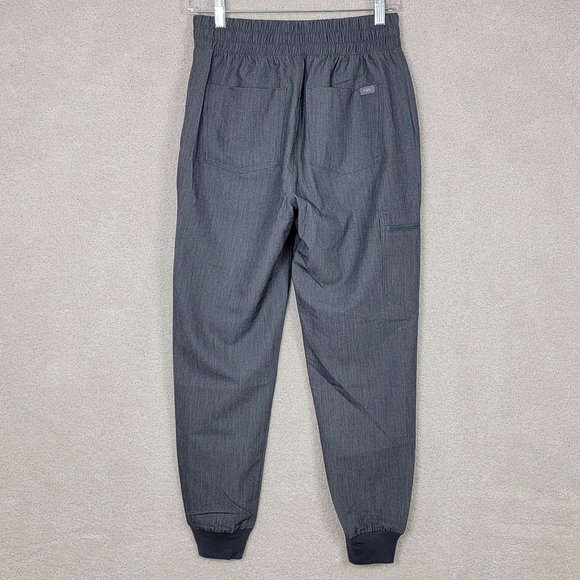 Figs Graphite Gray Zamora High Waisted Petite Joggers Scrub Pants Sz XSP - Picture 3 of 12